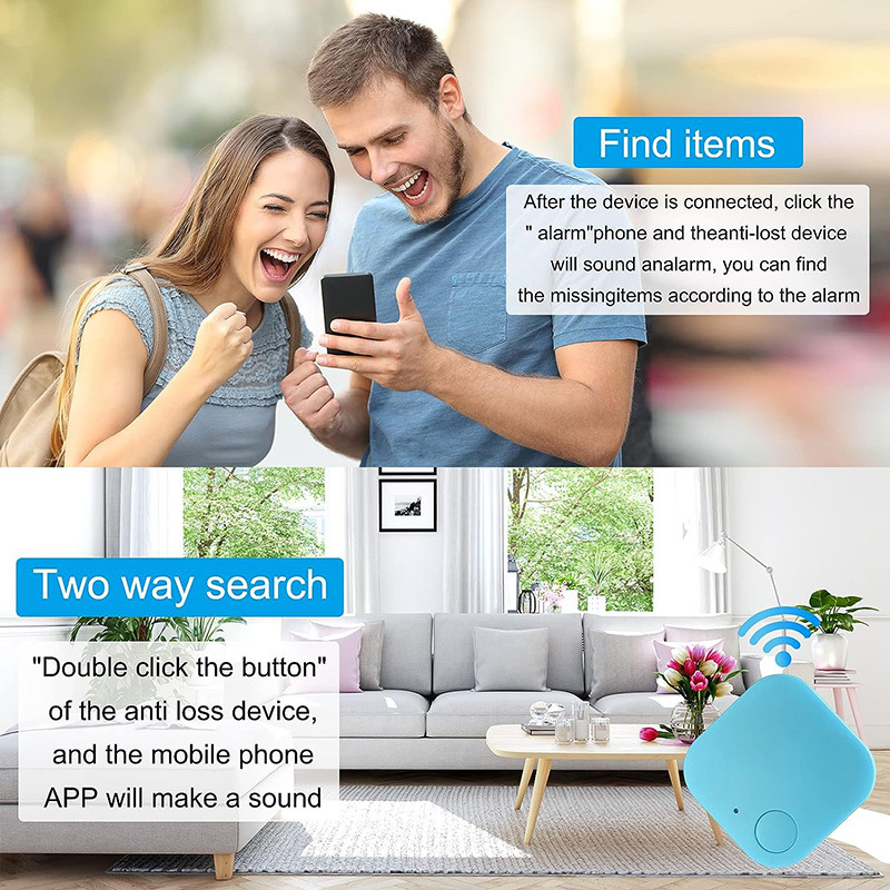 DeemVed Bluetooth Anti-Lost Tracker Smart Key Finder Locator for Keys Wallet Bags Pets