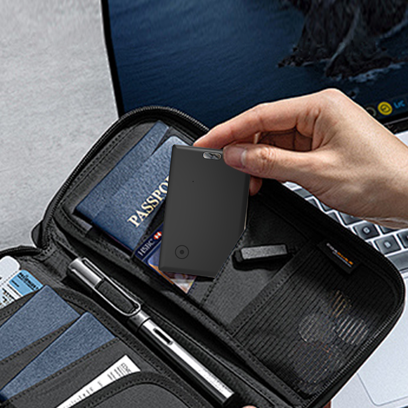 DEEMVED Card-Sized Bluetooth Tracker, Works with Apple Find My Network - Ultra-Slim Anti-Lost Tag for Keys, Wallet, Luggage, Backpack & Electronic Devices
